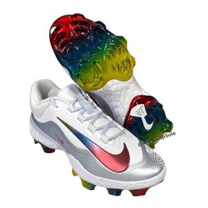 Size 12 Nike‎ Alpha Huarache Elite 4 Low MCS FQ7724-106 White Hyper Violet Men's